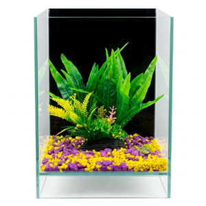 Hazır Dekorlu Mini Akvaryum 20x20x30