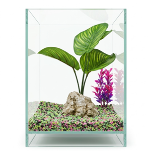 Hazır Dekorlu Mini Akvaryum 20x20x30