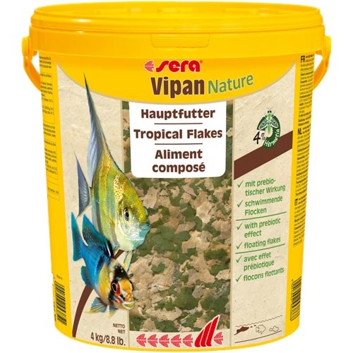 Sera Vipan Nature Large Flakes Kova 2Kg 10Lt