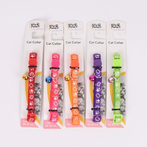 Ally Paws Kedi Boyun Tasması Zilli 1cmx20-30 cm