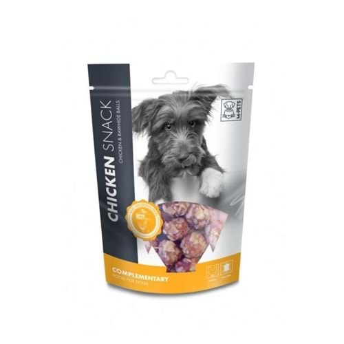 M-Pets Chicken & Rawhide Balls Köpek Ödülü 80 gr