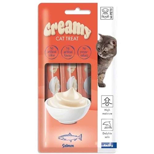 M-Pets Creamy Somonlu Kedi Ödülü 4x15 Gr