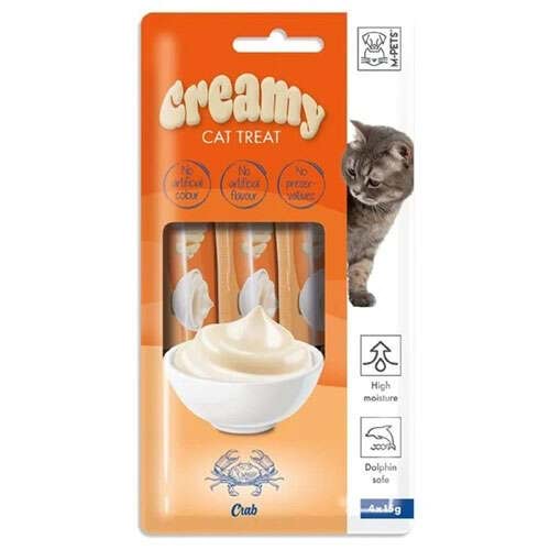 M-Pets Creamy Yengeçli Kedi Ödülü 4x15 Gr