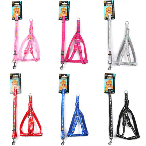 Doglife Desenli Göğüs Tasması ve Gezdirme 1,5cm