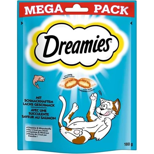 Dreamies Yetişkin Mega Somonlu Kedi Ödülü 4x180 Gr