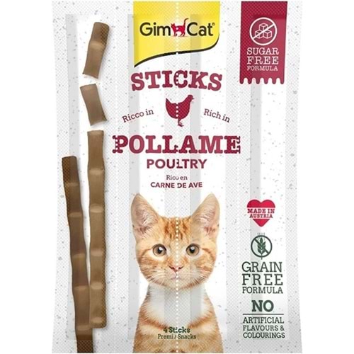 GimCat Kümes Hayvanlı Kedi Sticks 4x20 Gr