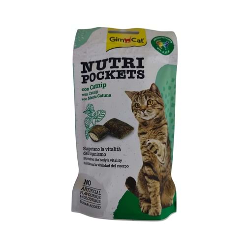 GİMCAT NUTRIPOCKETS KEDİ OTU&M.VİTAMİN 60 GR
