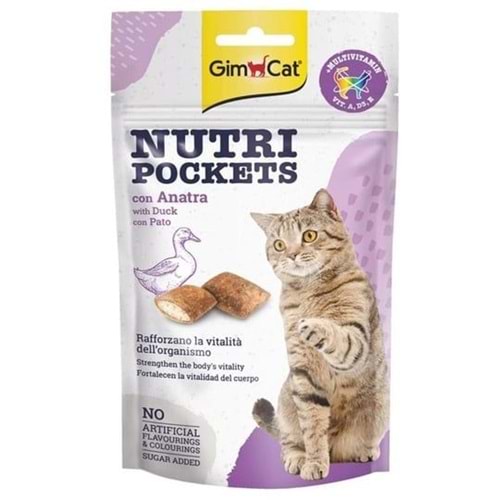 GimCat Nutri Pockets Ördekli Kedi Ödülü 60 Gr GimCat Nutri Pockets Ördekli Kedi Ödülü 60 Gr