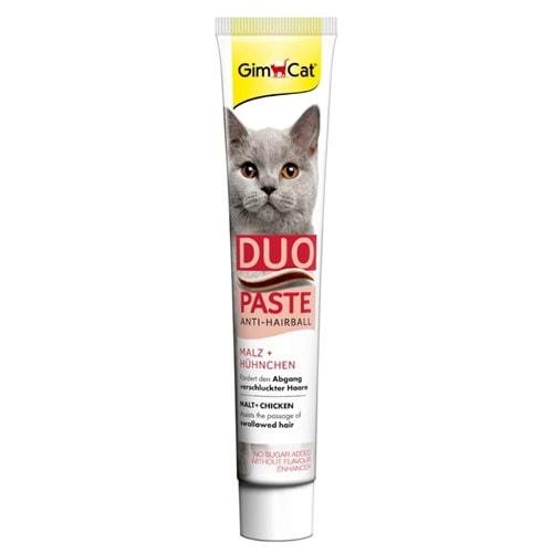 GimCat Duo Anti-Hairball & Tavuklu Malt Paste 50 gr