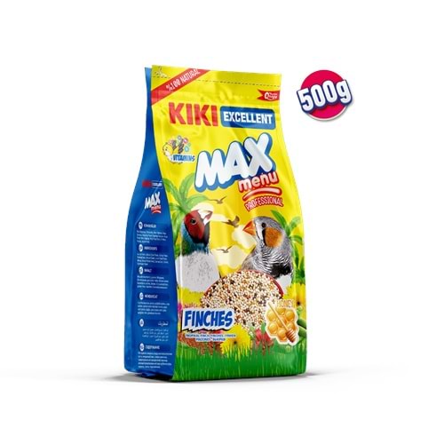 Kiki Excellent Kuş Max Menu Finches Tropikal Finç Yemi 500gr 12li