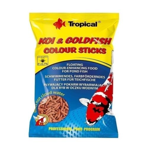 Tropical Koi & Goldfish Colour Sticks Folyo 1 Lt/90 Gr