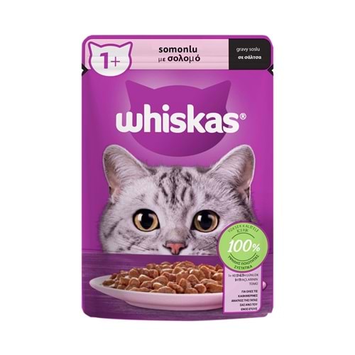 Whiskas Somonlu Pouch Yaş Mama 85 Gr x 28 Adet