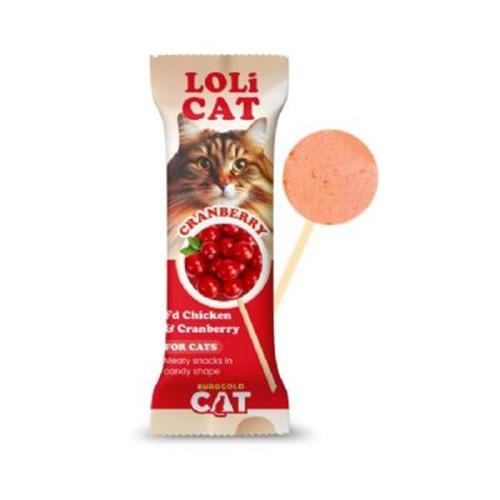 EuroGold Cat Lolicat Kedi Ödülü Kızılcıklı 1,5 Gr (15 li)