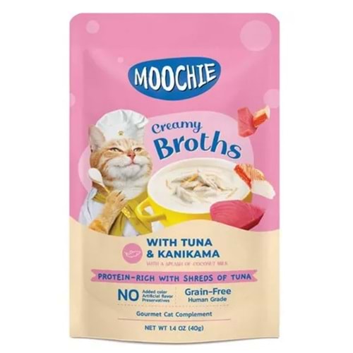 Moochie Çorba Kedi Ödülü Ton-Kanikama 40 Gr 16Lı Paket