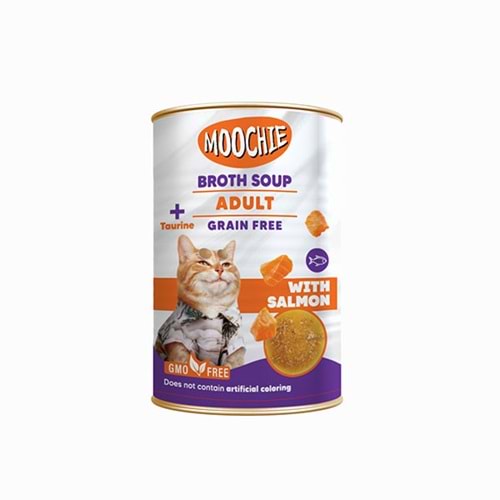 Moochie Et Suyu Çorba Somon Balıklı Yetişkin Kedi 135 Ml Moochie Et Suyu Çorba Somon Balıklı Yetişkin Kedi 135 Ml