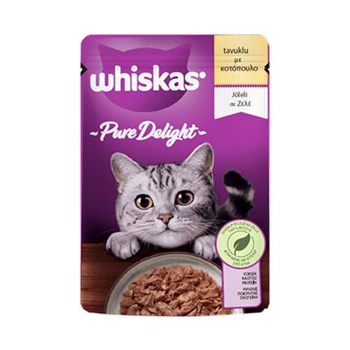 Whiskas Pure Delight Tavuklu Pouch Yaş Mama 85 Gr x 28 Adet
