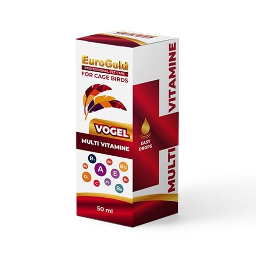 EuroGold Vogel Multi Vitamine Damla 50 ml x 6 Adet