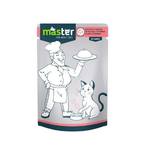 Master Dana Etli Pouch Yaş Kedi Maması 80 gr x 24
