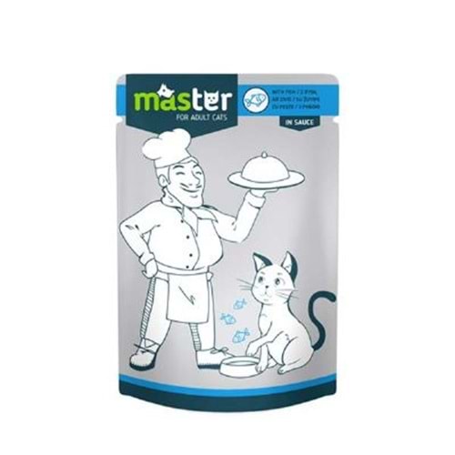 Master Balıklı Pouch Yaş Kedi Maması 80 gr x 24