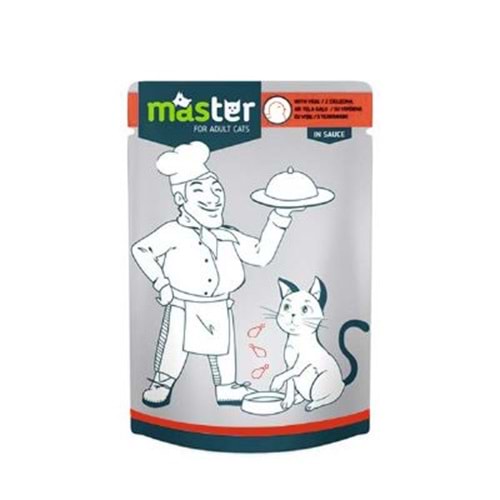 Master Kümes Hayvanlı Pouch Yaş Kedi Maması 80 gr x 24