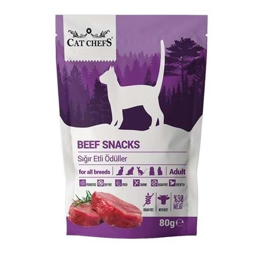 Cat Chefs Sığır Etli Beef Snack Kedi Ödülü 80 Gr