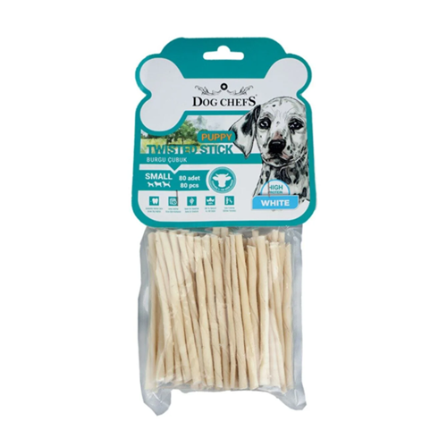 Dog Chefs Puppy 80'li Burgulu İnce Beyaz