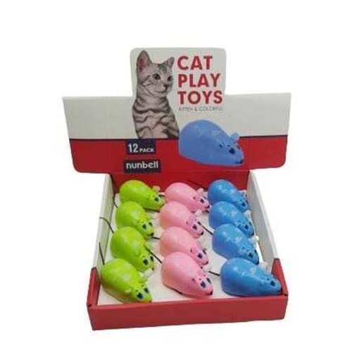 Nunbell Kedi Oyun. Kurmalı Fare 12li