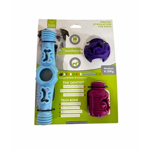 Nunbell Köpek Eğitici 3 Parçalı Orta Oyuncak
