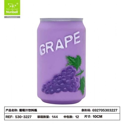 Üzüm Suyu Kabı Plastik Köpek Oyuncak