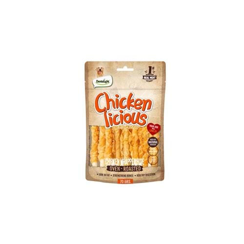 Dentalight Chickenlicious Tavuk Sargılı Burgu 70 Gr