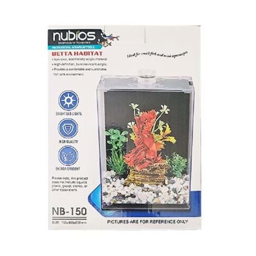 Nubios Betta Habitat Işıklı Nano Tank