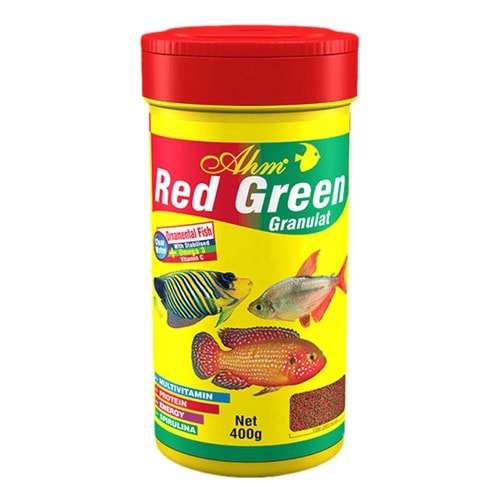 AHM Red Green Granulat Balık Yemi 100 Ml
