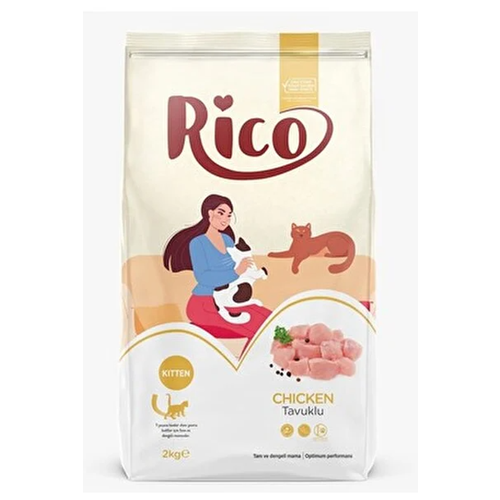 Rico Tavuklu Yavru Kedi Maması 2 Kg