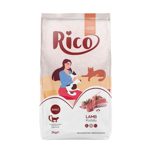 Rico Kuzu Etli Yetişkin Kedi Maması 2 Kg
