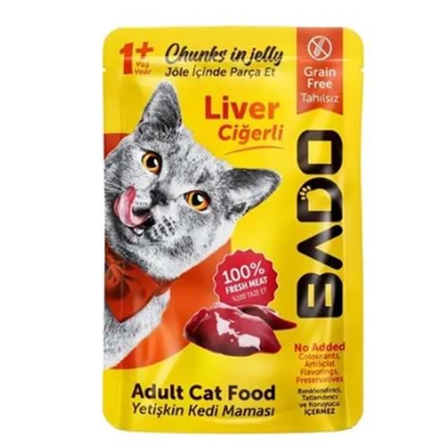 Bado Kuzulu Yetişkin Kedi Pouch 85 Gr x 24 Adet