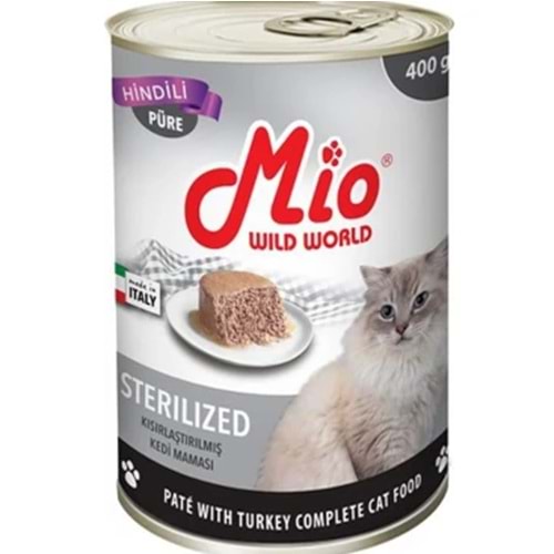 Mio Hindili Sterilised Kedi Konservesi 400 gr 24lü (püre)