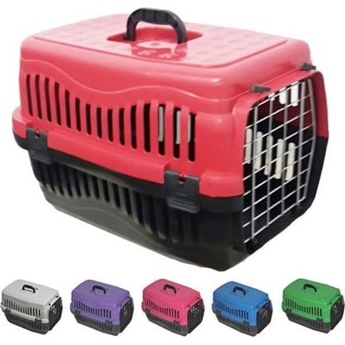 Metal Kapılı Büyük Kedi Köpek Taşıma Kafesi 63 x 41 x 43