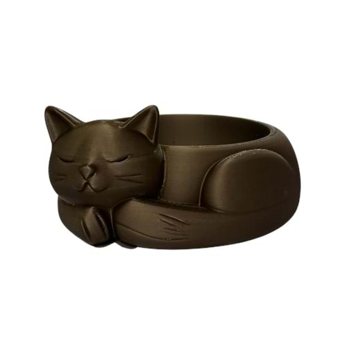 Uyuyan Kedi Model Mama Su Kabı