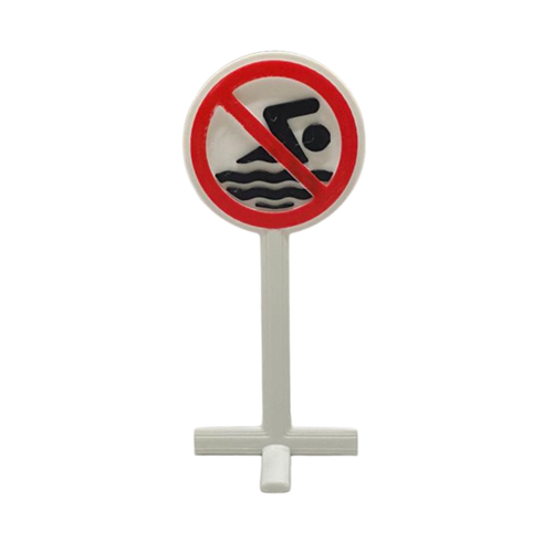 Dekoratif Yüzmek Yasaktır Tabelası 10 cm