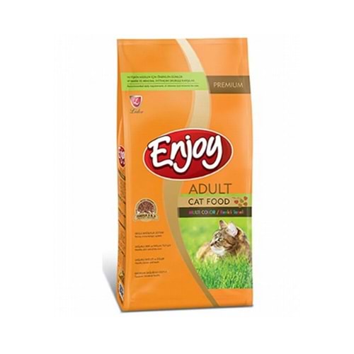 Enjoy Multi Color Tavuklu Kedi Maması 15 Kg