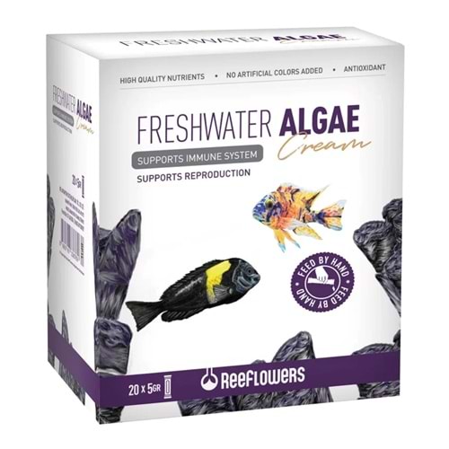 Reeflowers Freshwater Algae Cream Balık Yemi 5 Gr 20'li