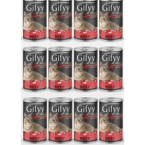 Gifyy Biftekli Kedi Konservesi 400 Gr x 12li