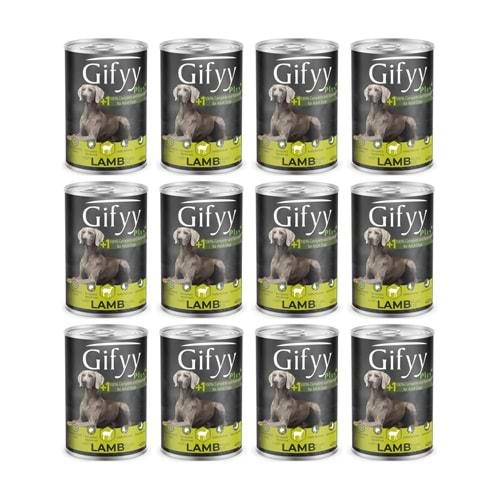 Gifyy Kuzulu Köpek Konservesi 400 Gr x 12li