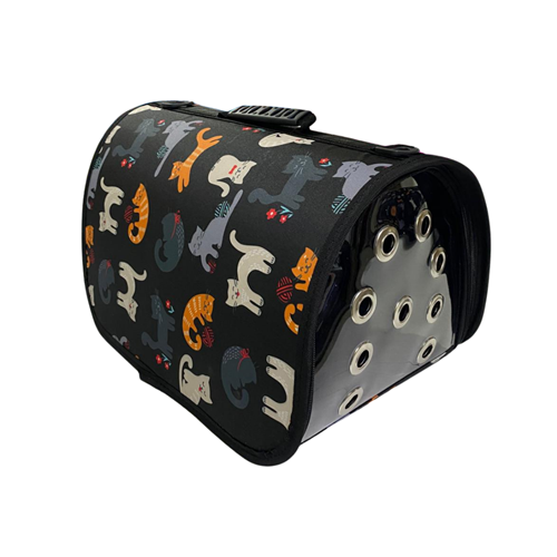 Dijital Oyuncu Kedi Baskılı Kapalı Çanta