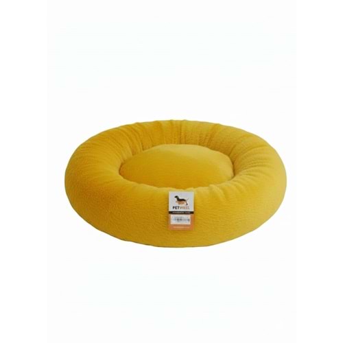 Pet Steel Toscana Donut Yatak Sarı