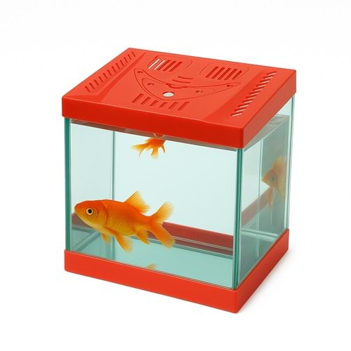 Plastik Mini Kare Akvaryum 20x20x15