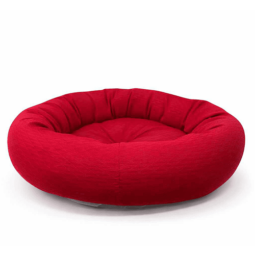 Simit Yatak Eko Silikon Elyaf Bordo
