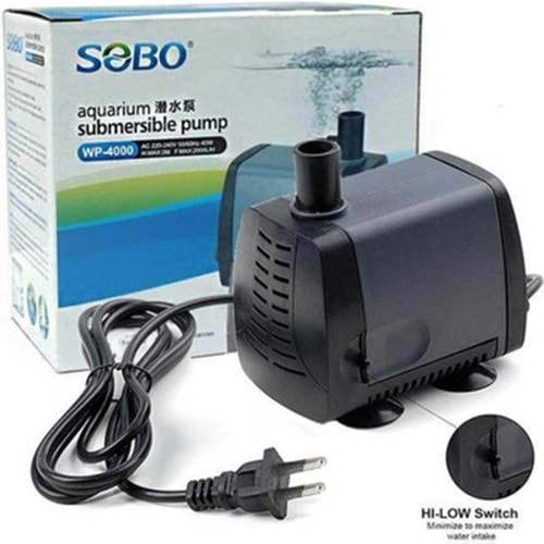 Sobo Wp-4000 Akvaryum Sump Motoru 2000 lt/saat