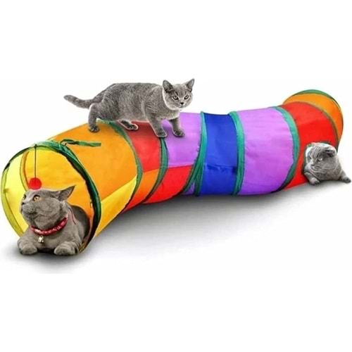 Kıvrımlı Kedi Tüneli 130 cm