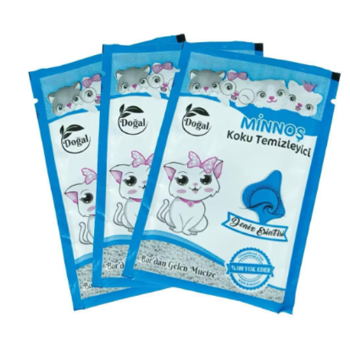 Minnoş Kedi Kumu Koku Giderici Deniz Esintisi 25 Gr 20li